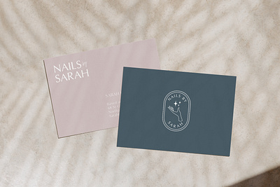 Nails by Sarah Business Cards brand identity branding business card design business cards business cards stationery design logo logo design logo design branding logo design concept logo mockup typography