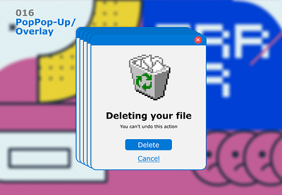 016 Pop-Up / Overlay dailyui overlay popup retrowave ui uichallenge window