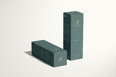 Aymajo Co. Room Mist Packaging box design box designer brand identity branding logo design packaging packaging design packaging designer packaging mockup packagingpro skincare box skincare branding skincare packaging