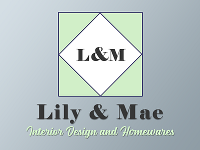 Lily & Mae Logo brand design brand identity branding design geometric logo typography vector