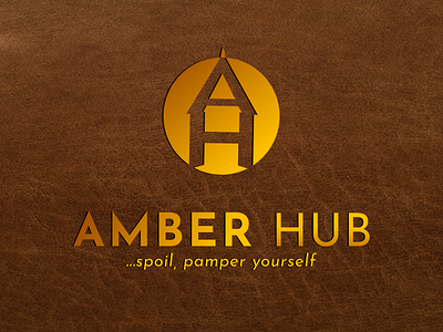 Amber Hub Logomark branding design logo logotype
