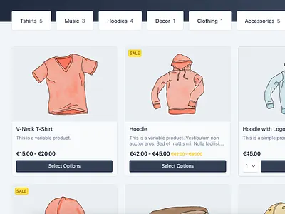 Product Card addtocart archive card categories ecommerce light loop price product sale shop shopping tailwind variation woocommerce