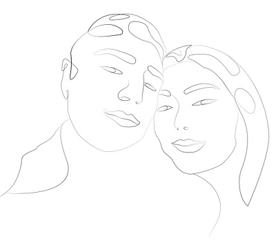 Couple one line art bestdesigner bestgraphicdesigner happyvelentineday illustration lineart one line art vector velentine velentineday