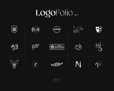 LogoFolio Vol. 1 branding design flat icon illustration illustrator logo logo design minimal