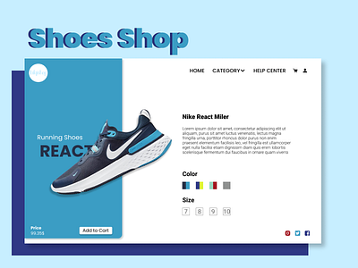 Shoes Shop design flat idnakhwat redesign shoe shop studying thyratiara ui ux webdesign