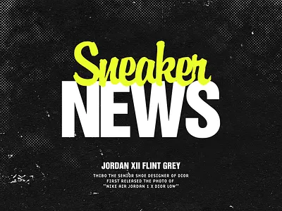 Sneaker News Key Visual design emak illustration key visual logo logodesign sneaker sneaker news social media design typography