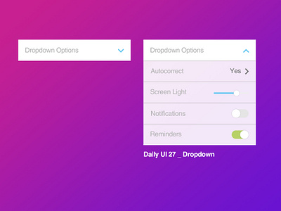 Daily UI 27/100 - Dropdown app dailyui dailyuichallenge design dropdown flat mobile ui ux web website
