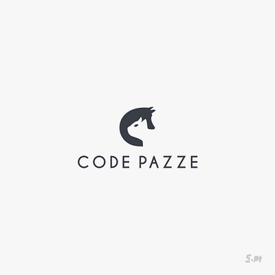 Code Pazze logo design for a blog about cats and dogs animal logo c logo cat logo dog logo lettermark