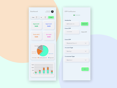 Banking App banking app dashboard desigen mobile app