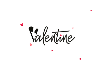 Valentine Concept branding concept icon logotype typography vector