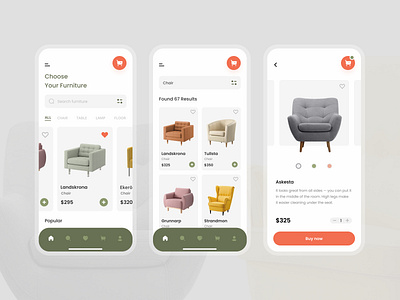 Furniture Mobile App 2021 app design furniture furniture app minimal mobile app mobile design shop ui