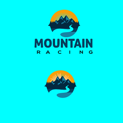 Mountain Racing Logo Design logotype modern logo mountain biking mountain illustration mountain lion mountain logo mountain racing logo mountain racing logo mountains