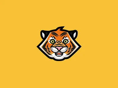Tiger animal brand cute cute illustration design icon illustration illustrator jungle logo roar vector vector art