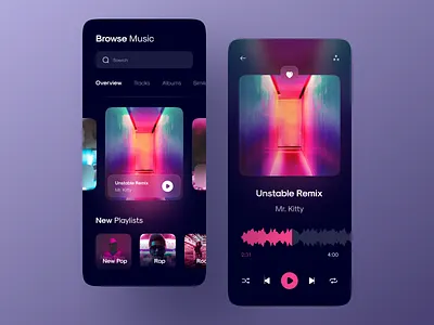 Music playe Dark mood clean cover dark dark mode dark ui figma glassmorphism media media player modern music music app music player neumorphic neumorphic design neumorphism player playing playlist song