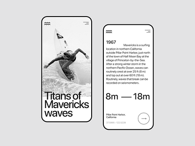 Surfing Mobile concept design figma minimal minimalism sport sport site surfing ui uidesign ux uxui web