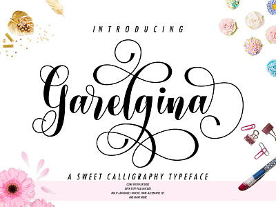 Garelgina art branding calligraphy calligraphy font creative market creativemarket fashion font font calligraphy font design font family font script illustration lettereng font modern calligraphy font vector vintage wedding font