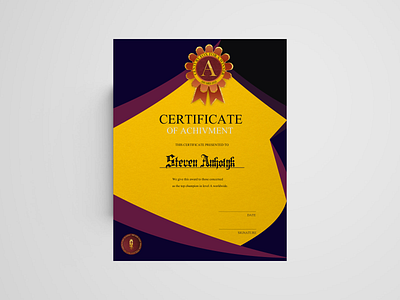 CERTIFICATE TEMPLATE DESIGN design design art designer font designer freelance designer graphicdesign procreate product design vector