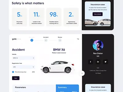 gold.time - Web App Design animation dashboad dashboard app dashboard design motion motion design protopie prototype ui ux uxdesign web app web app design web design