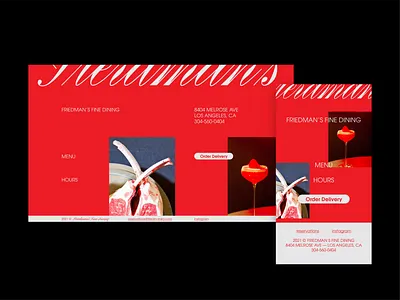 Concept Restaurant Website clean design grid layout modern typography web webflow website whitespace