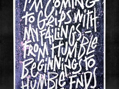 humble ends graphic design lettering