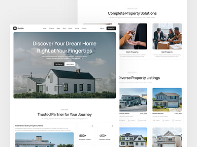 Rubble - Real Estate Website UI Kit branding business cleanui designkit designresources home landingpage marketing minimalist minimalui modernui property realestate realestatelandingpage realestatewebsite uikit web components webdesign website websitedesign