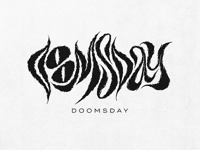 doomsday graphic design lettering