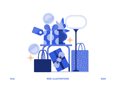 Silk design graphic illustration ui