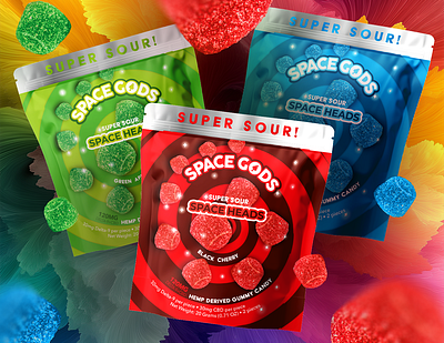 Space Heads - Product Launch brand identity branding cpg design graphic design illustration logo packaging packaging design retail