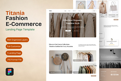 Titania - Fashion E-Commerce Landing Page desk ecommerce fashion titania