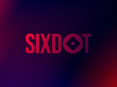 Sixdot Logo branding casino design dice gambling gambling app graphic design identity logo logo design purple red sixdot