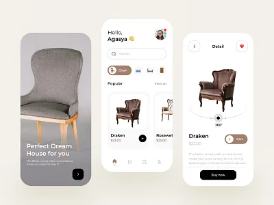 Home Property App Exploration π§³ chair chair design chairs clean clean design clean ui furniture furniture app furniture design furniture store mobile mobile app mobile app design mobile design mobile ui modern online shop online store store store app
