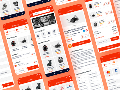 Motorcycle Parts E-commerce App Ui Design app app design application mobile app modern motorbike motorcycle app motorcycle art motorcycle carriers motorcycle club motorcycle jacket motorcycle life style motorcycle logo motorcycle mafia motorcycle website motorcycles motorcycles parts motorsport ui uxui