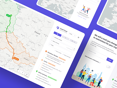 Traveling with COVID-19 restrictions made simple app concept covid covid 19 design front end development redesign travel app traveling ui ui design ux ux design ux strategy web webdesign website