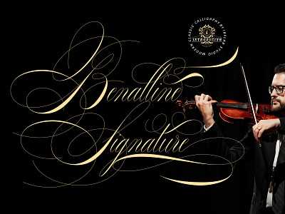 Benalline Signature animation art branding calligraphy font creativemarket font calligraphy font design font family font script illustration logo logo design logos trending vintage