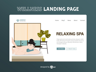 Wellness - Landing Page graphic design illustration landing page landing page design landing page illustration ui design vector vector illustration website wellness