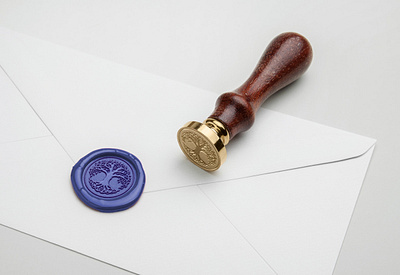 Wax Seal Stamp brand design branding design illustration logo stamp typography vector wax wax stamp