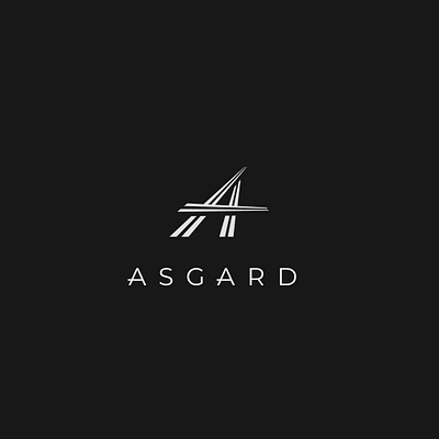asgard art asgard black design illustration inspiration logo vector white white space