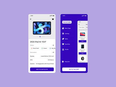 Techno Store app apple design interface iphone laptop mobile phone popular store techno top uxui