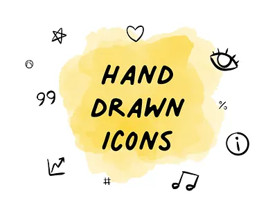 Hand drawn icons doodle hand drawn handmade icon design icon set iconography icons icons set iconset ink sketch sketchy