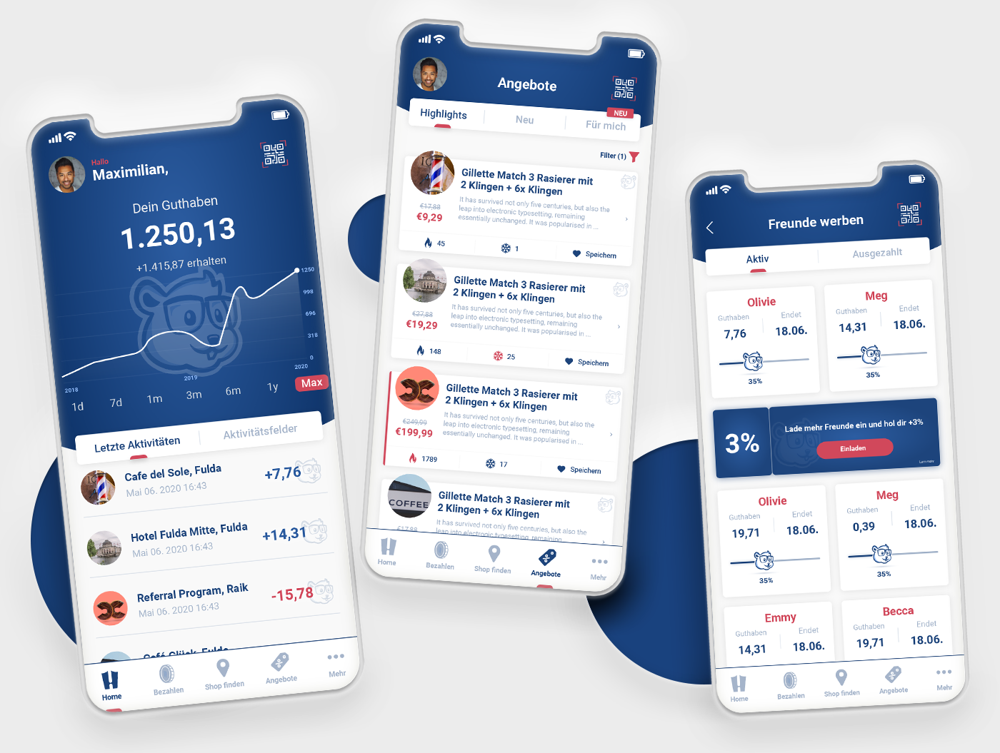 Example of Hamster Loyalty Program App
