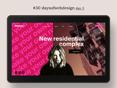 Real estate provocation concept design landingpage ui user interface ux webdesign webdesigner website website design