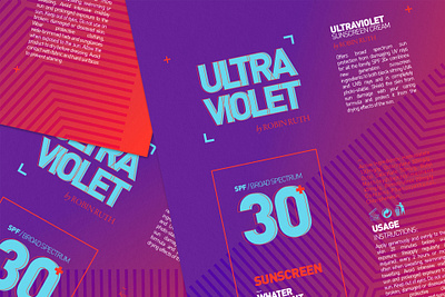 ULTRAVIOLET branding concept design packaging design sunscreen violet