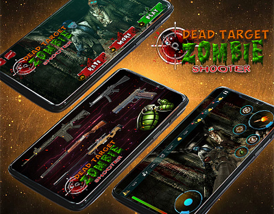 Zombies Game UI game uiux horror game horror game ui design shooting game zombie game ui