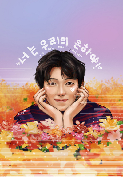 namjoon bts bts fanart digital painting drawing fanart namjoon photoshop rm