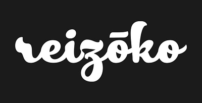 reizoko logo branding font graphic design logo script sweden tokyo