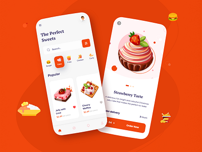 CakeHUT 3d art cake cake shop e comerce food minimal