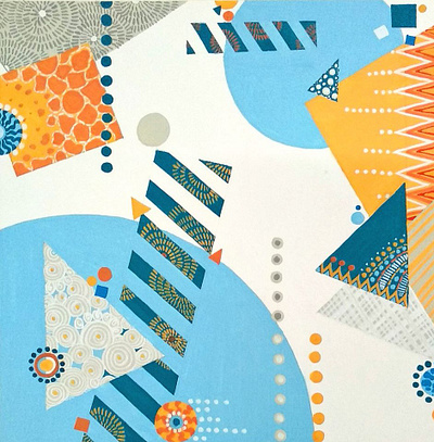 shapes design handdrawn poster color shapes traditional art