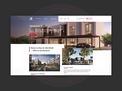 Property Landing Page animation design landing landing page property ui ux webdesign