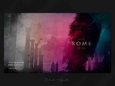 Journey | Rome 753 BC ancient antique concept illustraion italy journey ui ux web webdesign website