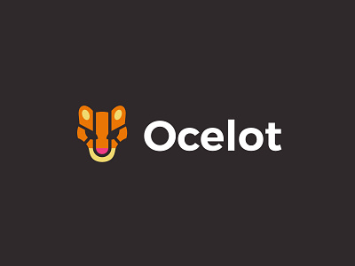 Ocelot animal cat geometric logo logodesign modern ocelot simple technology